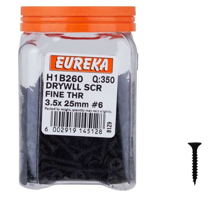 Eureka H1B260 3.5 x 25mm Drywall Screw Fine (350 Pack)