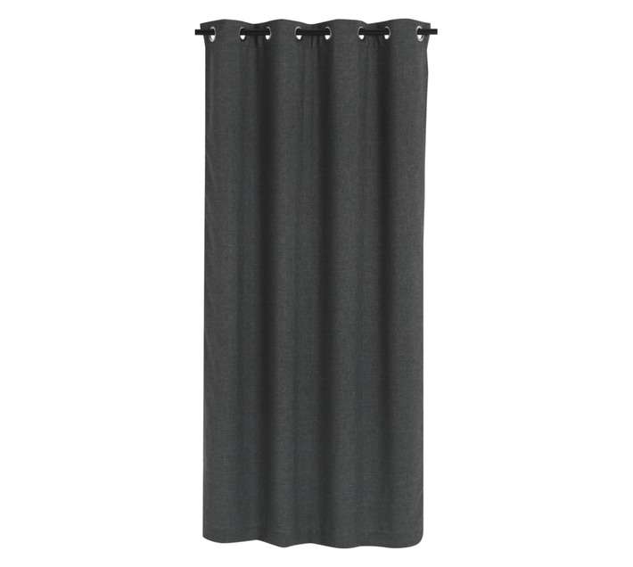Design House Sublime Eyelet Curtain - Gravel (2300 x 2500mm)