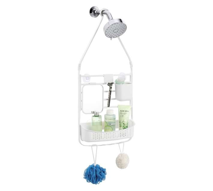Bathroom Basics Large Shower Caddy - White