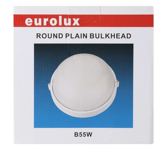 Eurolux Small Round Bulkhead - White (60W)