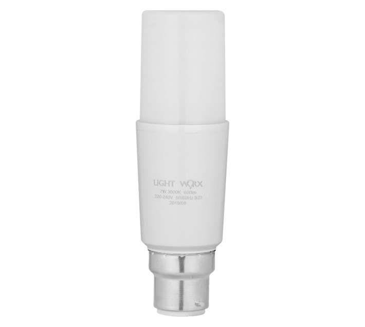 Lightworx B22 Stick LED Bulb - Warm White (7W)
