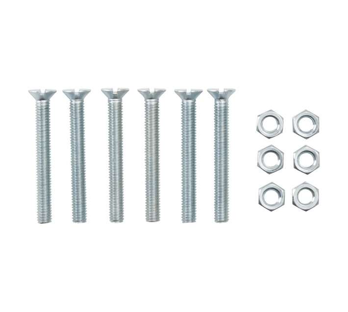 Eureka 6 x 50mm Machine Screw and Nut Countersunk (6 Pack)