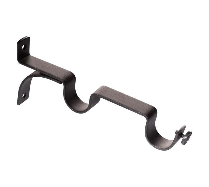 Design House 28DBRMB Double Bracket - Matt Black (28mm)