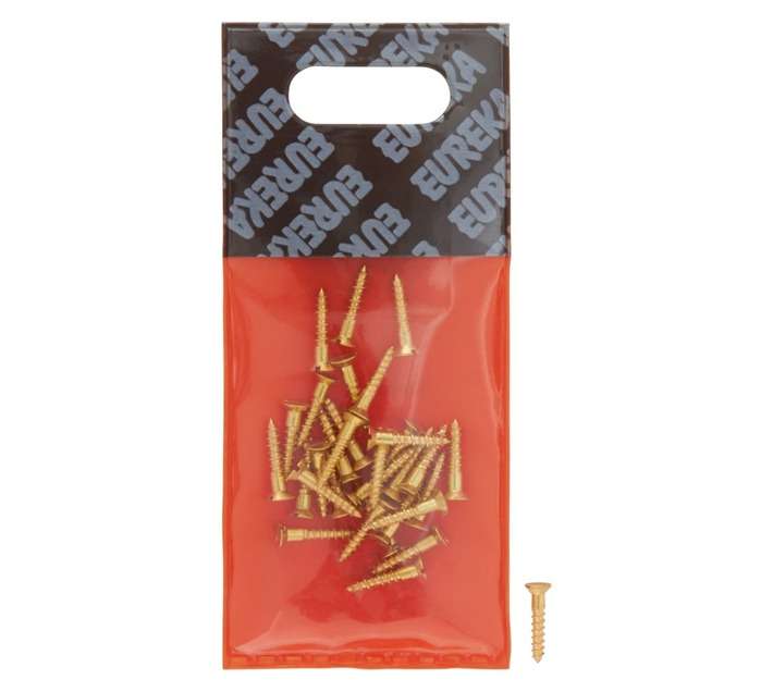 Eureka 1CH10U 3 x 16mm W/Screw Countersunk Solid Brass (30 Pack)