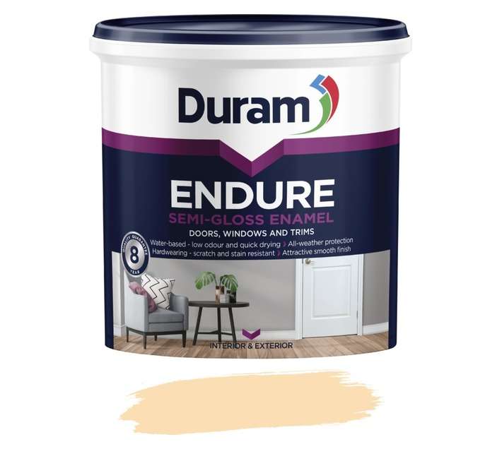 Duram Endure Semi-Gloss Enamel - Cream (1L)