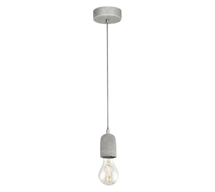 Eglo P182 Silvares Conrete 1 Light Pendant - Grey