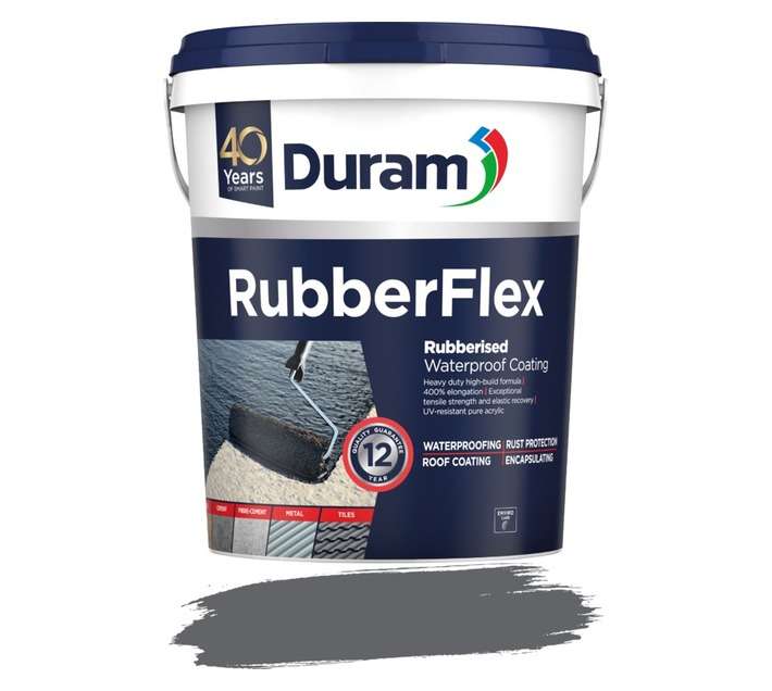 Duram Rubberflex Waterproofing - Graphite (20L)