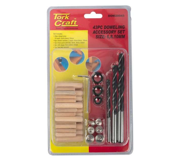 Tork Craft DOW20043 43 Piece Dowling Accessory Set