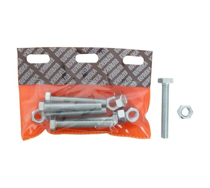 Eureka Galvanised Hex Screw and Nut Set (12 x 75mm)