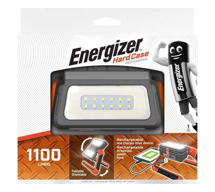 Energizer G00489 LED Rechargeable Panel light - Black
