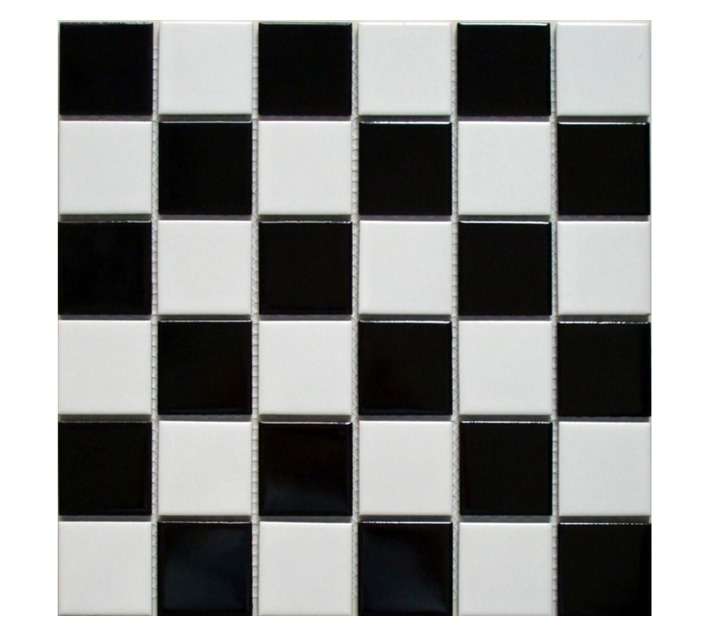 Earthstone Ceramic 48 Mixed Tile - Black/White (300 x 300mm)