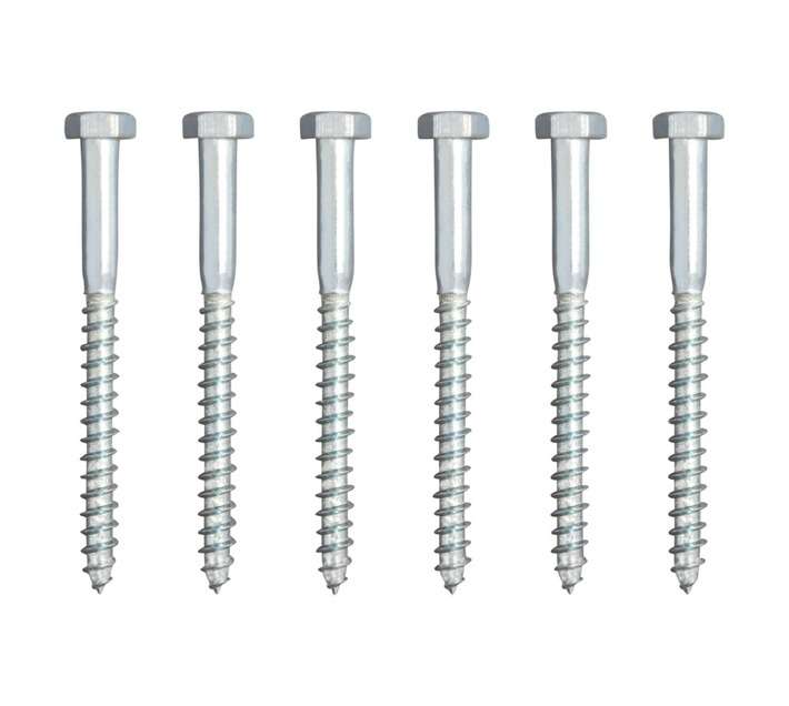 Eureka 1CC70U 8 x 90mm Coach Screw Galvanised (6 Pack)