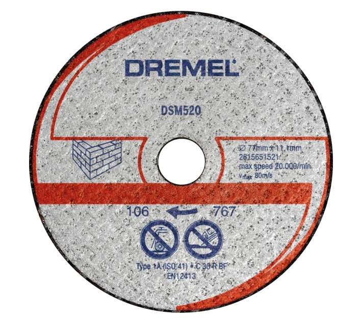 Dremel DSM521 2 Piece Cutting Disc (77mm)