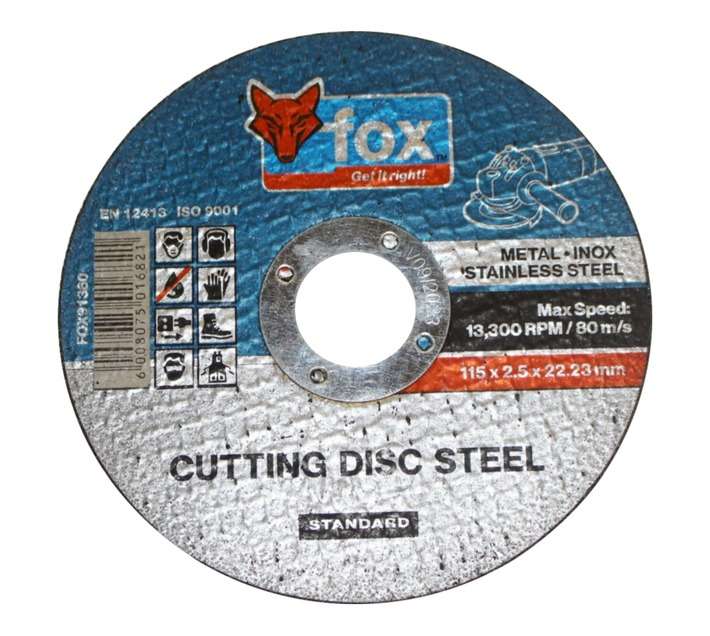 Fox Abrasive Steel Cutoff Disc (115 x 2.5mm)