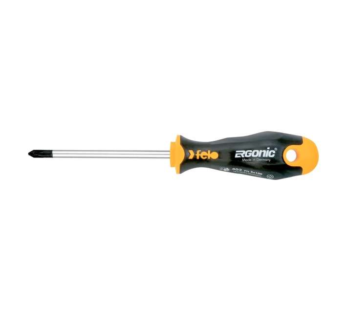 Felo PH1 Ergonic Philips Screwdriver - Black/Yellow (3 x 80mm)
