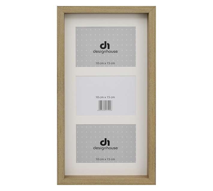 Design House Multi Photo Frame - Natural (200 x 400mm)