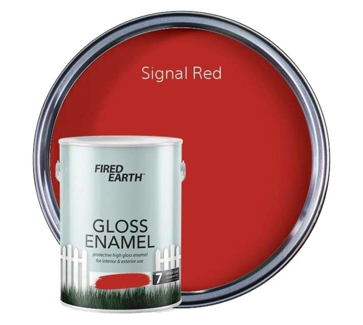 Fired Earth Gloss Enamel - Signal Red (5L)