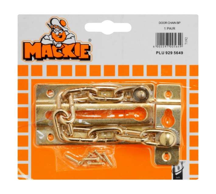 Mackie Door Chain - Brass Plated