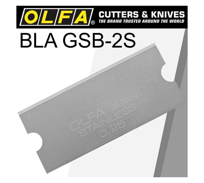 Olfa BLA GSB-2S 6 x Scraper Blades for OLFA GSR-2