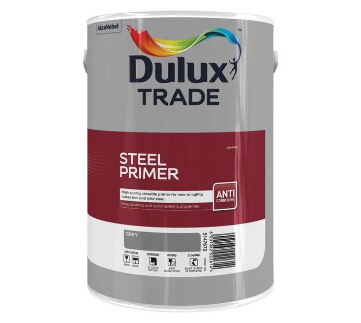 Dulux 5147672 Steel Primer - Grey (5L)