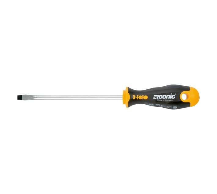 Felo SL2 Ergonic Slotted Screwdriver - Black/Yellow (2.5 x 0.4 x 75mm)