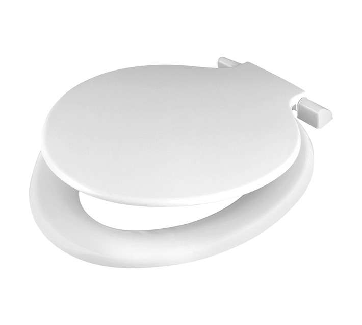 Wirquin Calypso Tuf Double Flap Toilet Seat - White
