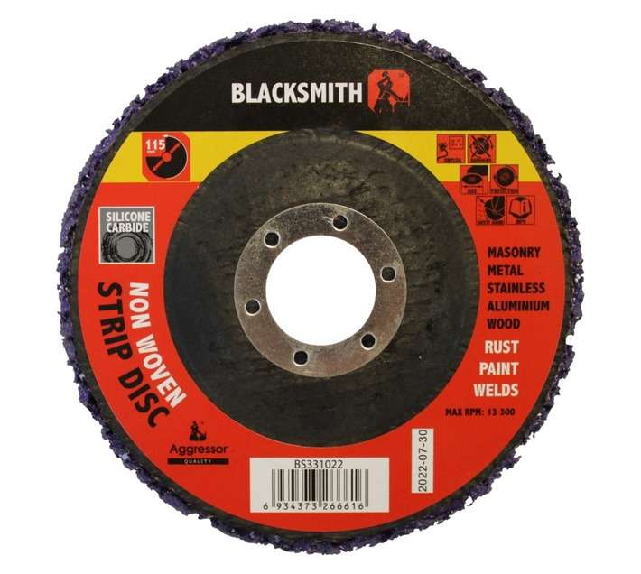 Blacksmith Abrasive Purple Strip Disc (115mm)