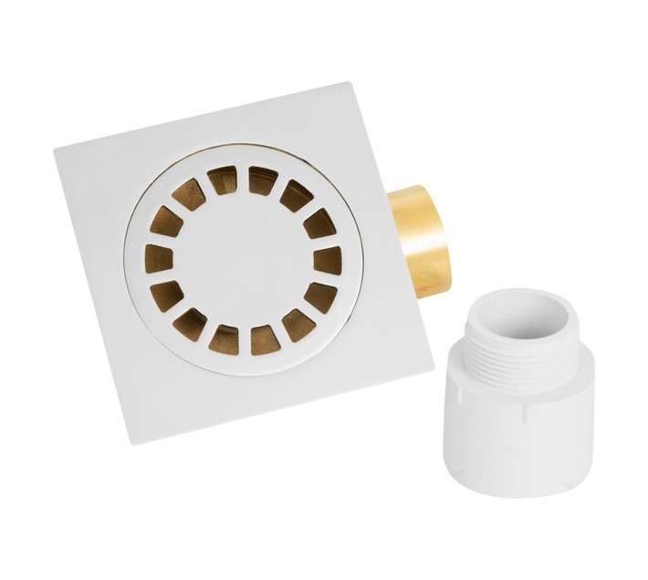Splashworks Drain Floor Square - Brass (120 x 120mm)
