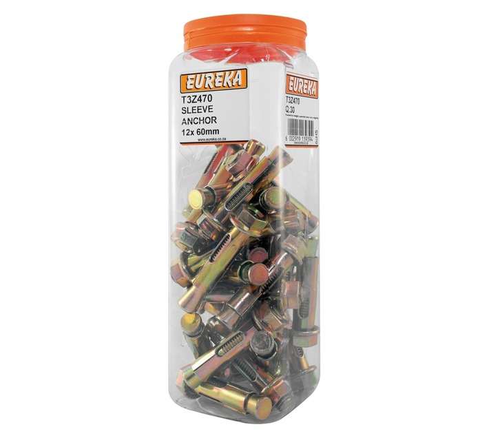 Eureka 12 x 60mm Sleeve Anchor (30 Pack)