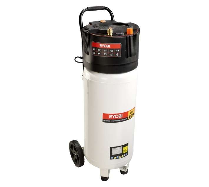Ryobi Compressor 50L 2HP Vertical Mount Oil-less (1500W)