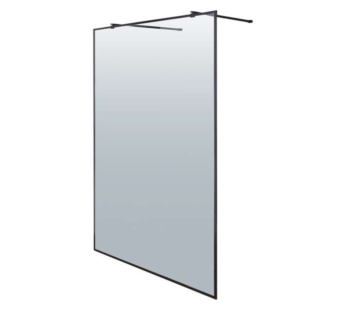 Aspen Shower Screen - Black