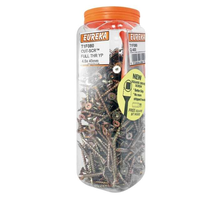 Eureka 4.5 x 40mm Cut/Screw Full Threaded Yp (Q400)