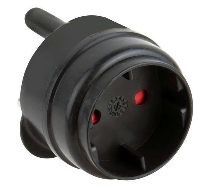 Powerworx Adaptor 1 x Shucko - Black