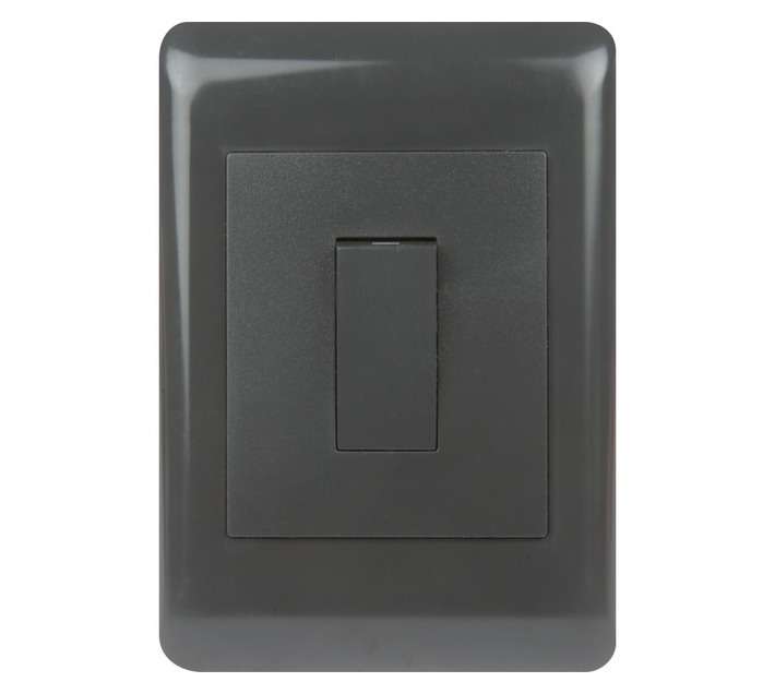 DH DHC42W1/1 1 Lever 1 Way Switch - Charcoal (50 x 100mm)