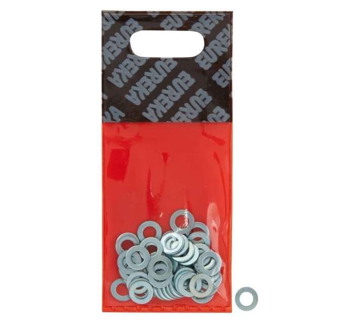 Eureka 50 x Galvanised Flat Washers (5mm)