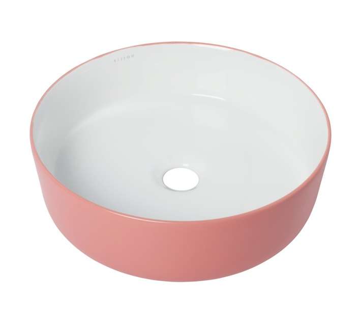 Bijiou Senseulle Round Freestanding Basin - Blush Pink (360 x 360 x 120mm)