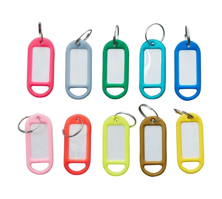 Jaguar 10 x Key Tags - Various (60 x 22 x 19mm)