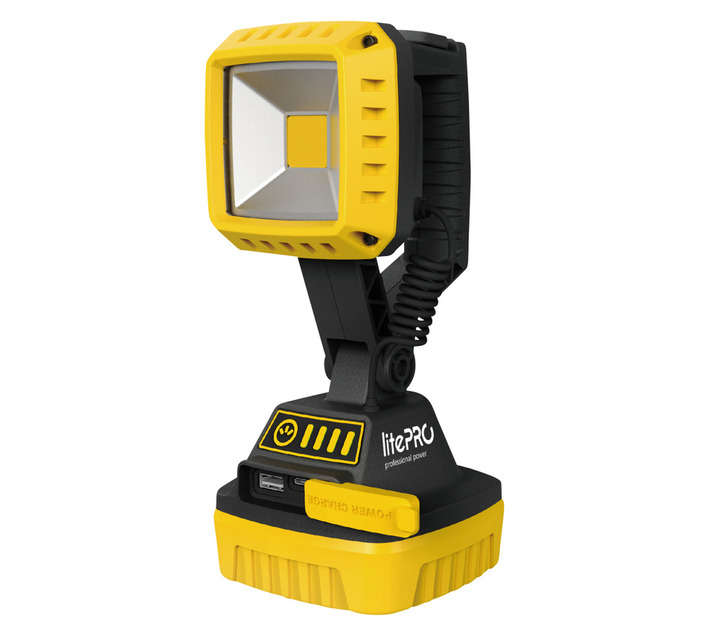 Litepro LP003 Rechargeable Work Light - Black/Yellow (10W)