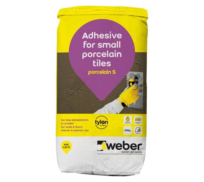 WEBER-TYLON Porcelain S Tile Adhesive - Grey (20kg)