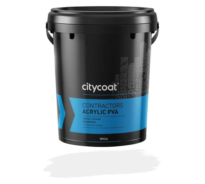 Citycoat Contractors Acrylic PVA Paint - White (20L)