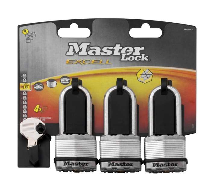 Master Lock Excell Padlock - Laminated Cover Oct (45mm)