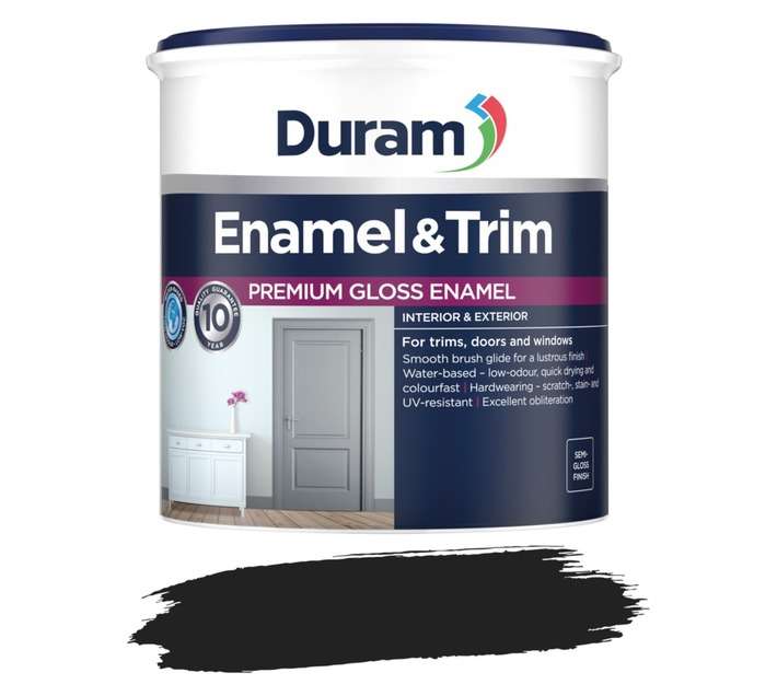 DURAM ENAMEL & TRIM 1LT BLK