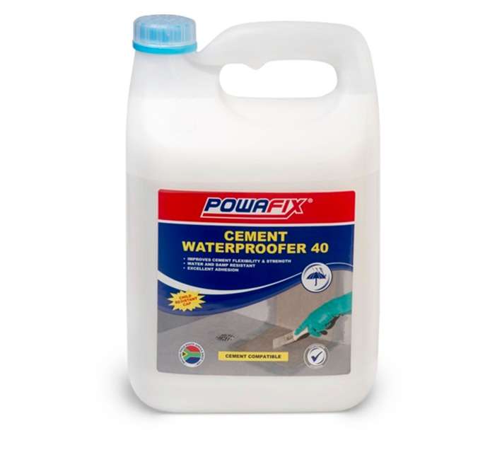 Powafix Cement Waterproofer 40 - White (5L)
