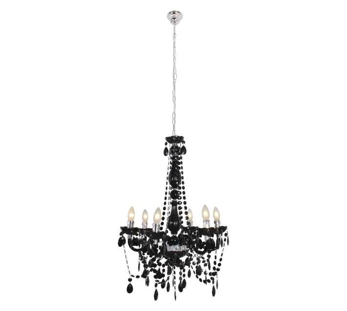 Eurolux CH249B Octave 6 Light Chandelier - Black