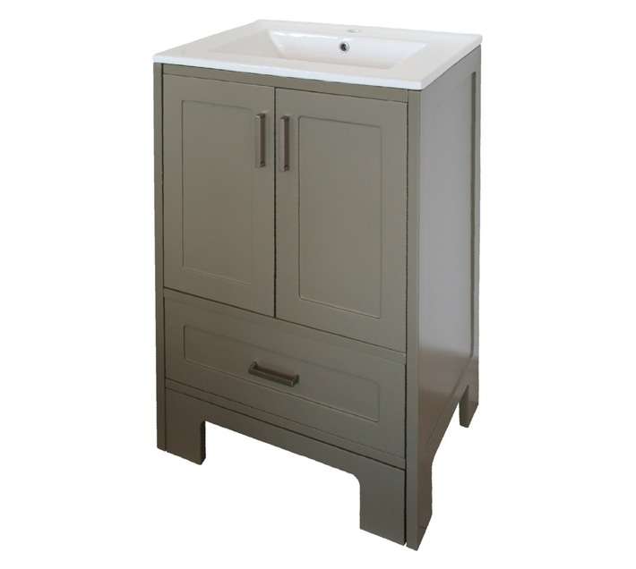 Lusso Vanity 2 Door Cabinet - Olive (600mm)
