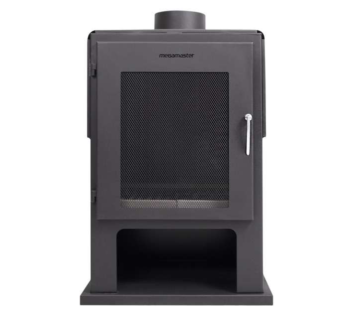 Megamaster Commander Freestanding Fireplace - Black (580 x 450 x 930mm)