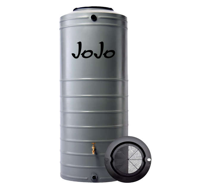 JoJo Slimline Water Tank - Cloudy Grey (1000L)