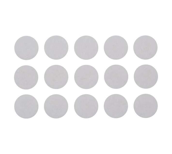 Safe Top Adhesive Felt Pads Round - White (16mm x 15 Pads)
