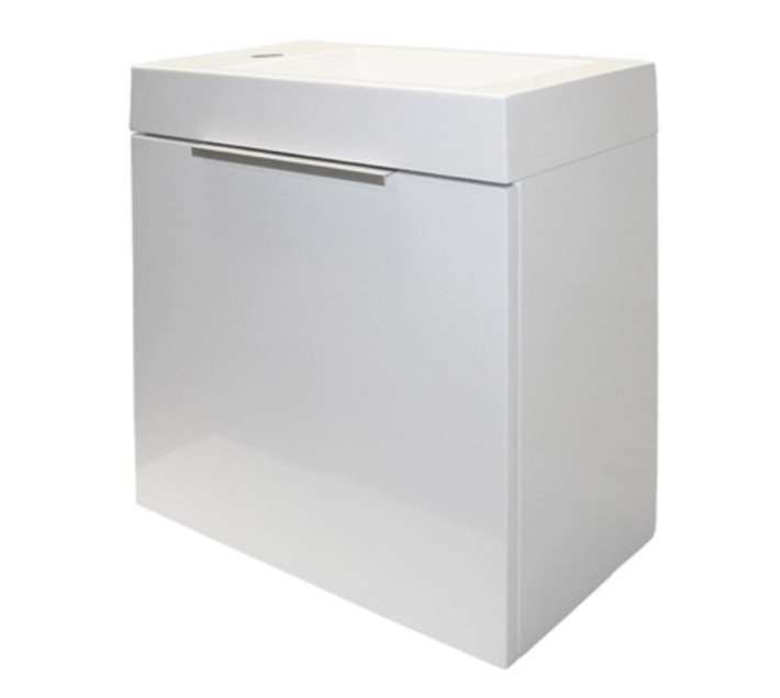 Vanity Cabinet Wall Mount Square - White (450mm)