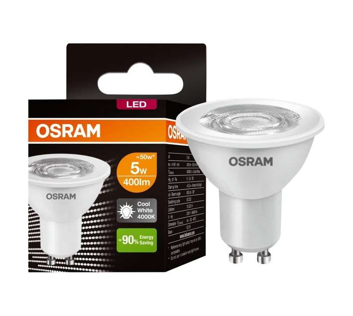 Osram Non-Dimmable LED Spot Downlight - Cool Daylight (5.5W)
